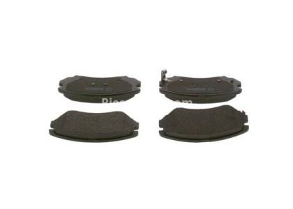 Set plăcuțe frână față , BOSCH, pentru: HYUNDAI COUPE II, ELANTRA III, ELANTRA IV, SONATA IV, SONATA V, TIBURON, TUCSON, TUCSON/SUV; KIA MAGENTIS I, MAGENTIS II, SOUL I, SPORTAGE II 1.6-3.3 03.98- 3