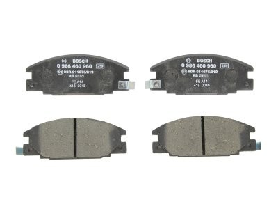 Set plăcuțe frână față , BOSCH, pentru: ISUZU CAMPO, KB, TFR/TFS, TROOPER I; OPEL CAMPO, FRONTERA A, FRONTERA A SPORT 1.9-3.5 08.78-09.03