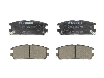 Set plăcuțe frână spate , BOSCH, pentru: ISUZU D-MAX I, RODEO, TROOPER II, TROOPER III; OPEL FRONTERA A, FRONTERA A SPORT, FRONTERA B, MONTEREY A, MONTEREY B 2.0-3.5 08.91-06.12