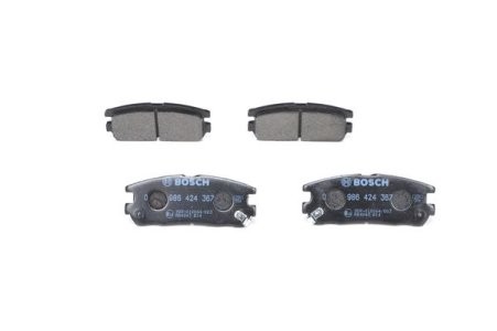 Set plăcuțe frână spate , BOSCH, pentru: ISUZU D-MAX I, RODEO, TROOPER II, TROOPER III; OPEL FRONTERA A, FRONTERA A SPORT, FRONTERA B, MONTEREY A, MONTEREY B 2.0-3.5 08.91-06.12