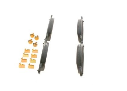 Set plăcuțe frână față , BOSCH, pentru: JAGUAR S-TYPE II 2.5-4.2 01.99-12.07