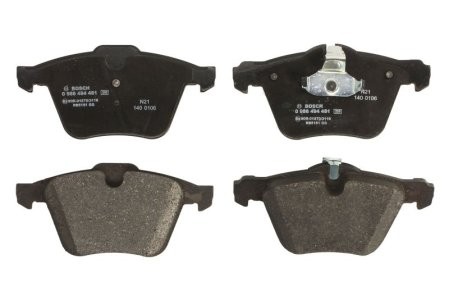 Set plăcuțe frână față , BOSCH, pentru: JAGUAR S-TYPE II, XF I, XF SPORTBRAKE, XJ, XK II 2.0-5.0 04.02-