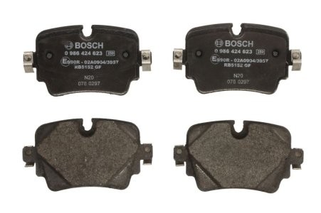 Set plăcuțe frână spate , BOSCH, pentru: JAGUAR XJ 2.0/3.0/3.0D 10.09-