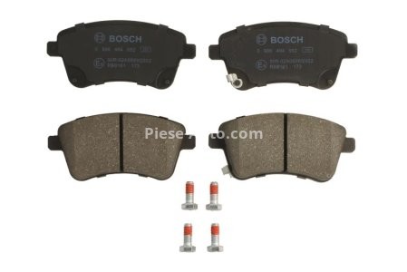 Set plăcuțe frână față , BOSCH ( cu suruburi; cu tampon de amortizare), pentru: KIA VENGA 1.4-1.6D 02.10-