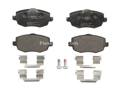 Set plăcuțe frână față , BOSCH, pentru: LANCIA YPSILON 1.2/1.3D/1.4 10.03-12.11