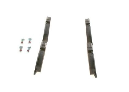 Set plăcuțe frână față , BOSCH ( cu suruburi; cu tampon de amortizare), pentru: LAND ROVER DISCOVERY III, DISCOVERY IV, RANGE ROVER III 2.7D-4.4 03.02-12.18 3