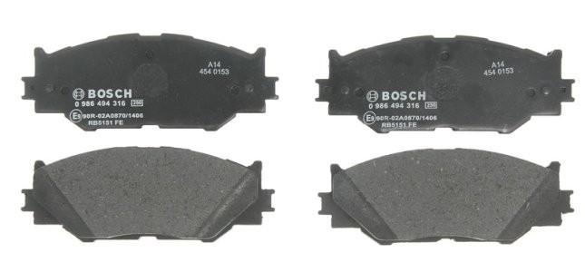 Set plăcuțe frână față , BOSCH, pentru: LEXUS IS C, IS II, IS III 2.2D-3.5 08.05-09.20