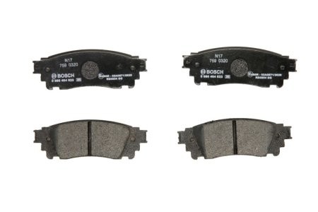 Set plăcuțe frână spate , BOSCH, pentru: LEXUS NX 2.0/2.5H 07.14-