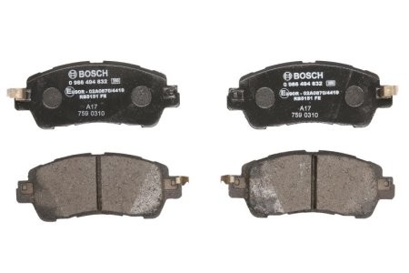 Set plăcuțe frână față , BOSCH, pentru: MAZDA 2 1.5/1.5D 08.14-