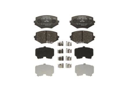 Set plăcuțe frână față , BOSCH (cu arcuri; cu tampon de amortizare), pentru: MAZDA MX-5 I, MX-5 II 1.6/1.8 01.93-10.05