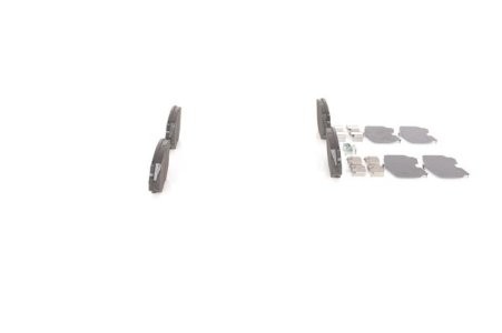 Set plăcuțe frână față , BOSCH (cu arcuri; cu tampon de amortizare), pentru: MAZDA MX-5 I, MX-5 II 1.6/1.8 01.93-10.05 3