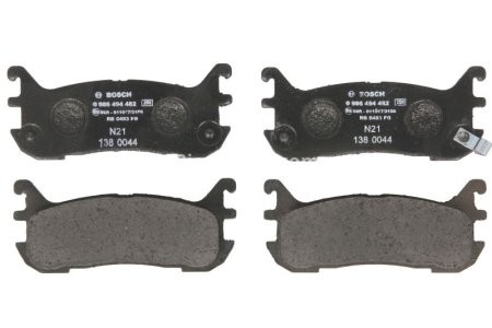 Set plăcuțe frână spate , BOSCH, pentru: MAZDA 323 C V, 323 F V, MX-5 I, MX-5 II 1.3-2.0 05.90-10.05