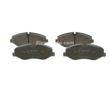 Set plăcuțe frână față , BOSCH, pentru: MERCEDES MARCO POLO CAMPER (W447), V (W447), VITO MIXTO (DOUBLE CABIN), VITO TOURER (W447), VITO (W447) 1.6D/2.0D/2.2D 03.14- 2