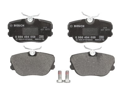 Set plăcuțe frână față , BOSCH (cu tampon de amortizare), pentru: MERCEDES 190 (W201) 1.8-2.6 10.82-08.93 1