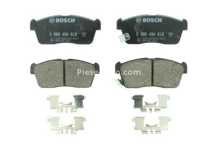 Set plăcuțe frână față , BOSCH, pentru: MITSUBISHI MIRAGE / SPACE STAR VI; NISSAN PIXO 0.7-1.5 03.00-