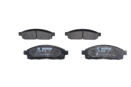 Set plăcuțe frână față , BOSCH, pentru: MITSUBISHI L200 / TRITON, PAJERO SPORT II 2.4D-3.5 11.05- 3