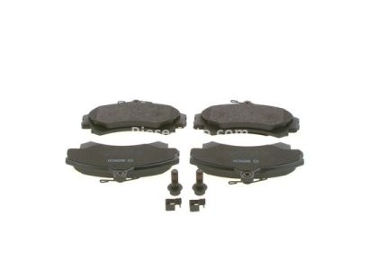 Set plăcuțe frână față , BOSCH, pentru: VOLVO S40 I, V40; MITSUBISHI CARISMA, COLT CZC VI, COLT VI, SPACE STAR; SMART FORFOUR 1.1-2.0 05.95-06.12