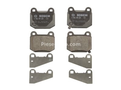 Set plăcuțe frână spate , BOSCH, pentru: MITSUBISHI LANCER VI, LANCER VII, LANCER VIII; NISSAN 350Z; SUBARU BRZ, IMPREZA, WRX 2.0/2.5/3.5 01.98-