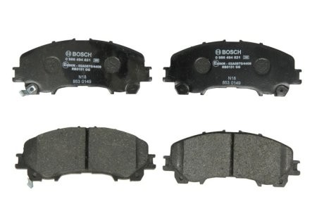 Set plăcuțe frână față , BOSCH, pentru: NISSAN X-TRAIL III; RENAULT KOLEOS II 1.3-3.5H 04.13-