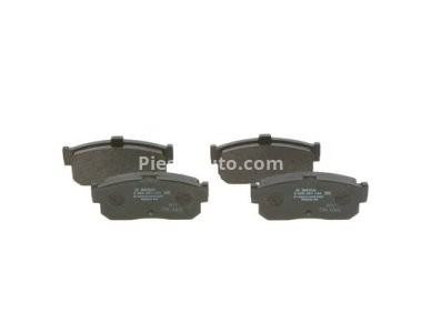 Set plăcuțe frână spate , BOSCH, pentru: NISSAN 100NX, ALMERA CLASSIC, ALMERA I, ALMERA II, AVENIR, MAXIMA / MAXIMA QX IV, MAXIMA / MAXIMA QX V, PRIMERA, SENTRA V, SUNNY II 1.4-3.0 06.86- 3