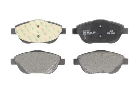 Set plăcuțe frână față , BOSCH (cu tampon de amortizare), pentru: OPEL CORSA F, CORSA F/HATCHBACK, CROSSLAND X, CROSSLAND X /LAND, MOKKA 1.2-Electric 04.15-
