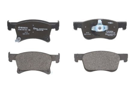 Set plăcuțe frână față , BOSCH, pentru: OPEL ADAM, CORSA E, CORSA E/HATCHBACK 1.0-1.4LPG 10.12-