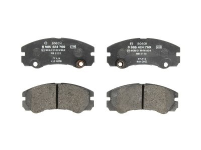 Set plăcuțe frână față , BOSCH, pentru: OPEL FRONTERA B 2.2/2.2D/3.2 09.98-07.04