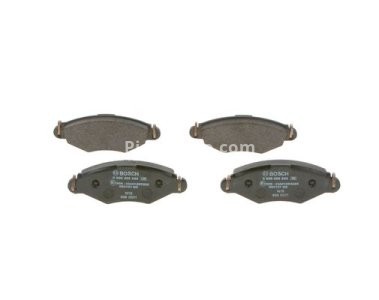 Set plăcuțe frână față , BOSCH, pentru: PEUGEOT 206, 206+ 1.1-1.9D 08.98- 2