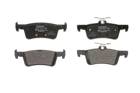 Set plăcuțe frână spate , BOSCH, pentru: PEUGEOT 308 II, 308 II/KOMBI, 308/HATCHBACK 1.2-2.0D 09.13-06.21