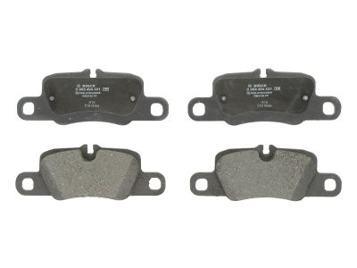 Set plăcuțe frână spate , BOSCH (cu tampon de amortizare), pentru: PORSCHE 911, 911 TARGA, PANAMERA, PANAMERA SPORT TURISMO 2.9-4.8 07.09-