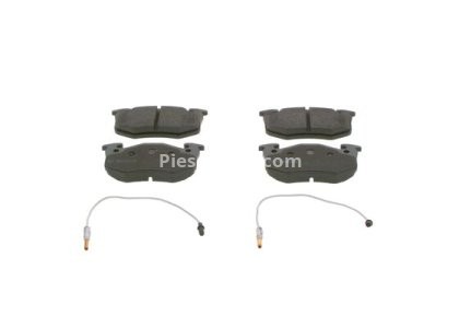 Set plăcuțe frână față , BOSCH, pentru: RENAULT CLIO I, RAPID/MINIVAN, SUPER 5, TWINGO I, TWINGO I/HATCHBACK 1.0-1.6D 10.84-06.07