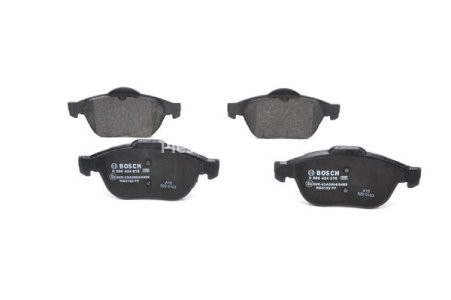 Set plăcuțe frână față , BOSCH, pentru: RENAULT ESPACE IV, LAGUNA II, VEL SATIS 1.9D-3.5 03.01-