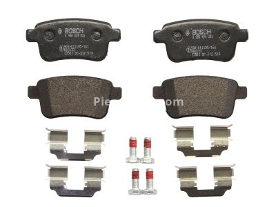 Set plăcuțe frână spate , BOSCH, pentru: RENAULT KANGOO BE BOP, KANGOO EXPRESS, KANGOO II 1.2-Electric 02.08-