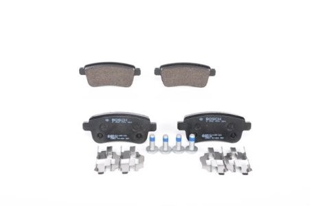 Set plăcuțe frână spate , BOSCH ( cu suruburi), pentru: RENAULT CLIO V, FLUENCE, GRAND SCENIC III, MEGANE, MEGANE III, MEGANE IV, SCENIC III 1.0-Electric 11.08-