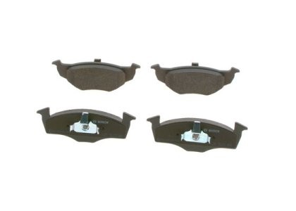 Set plăcuțe frână față , BOSCH, pentru: SEAT AROSA; SKODA FABIA I, FABIA I PRAKTIK, FABIA II; VW FOX, LUPO I, POLO, POLO III, POLO/HATCHBACK 1.0-2.0 10.94-12.14