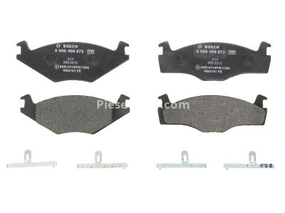 Set plăcuțe frână față , BOSCH, pentru: SEAT CORDOBA, IBIZA II, TOLEDO I; VW CADDY I, GOLF I, GOLF II, GOLF III, JETTA I, JETTA II, PASSAT B1, PASSAT B2, PASSAT B3/B4, SANTANA 1.0-2.8 05.73-10.02