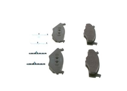 Set plăcuțe frână față , BOSCH, pentru: SEAT CORDOBA, IBIZA II, TOLEDO I; VW CADDY I, GOLF I, GOLF II, GOLF III, JETTA I, JETTA II, PASSAT B1, PASSAT B2, PASSAT B3/B4, SANTANA 1.0-2.8 05.73-10.02