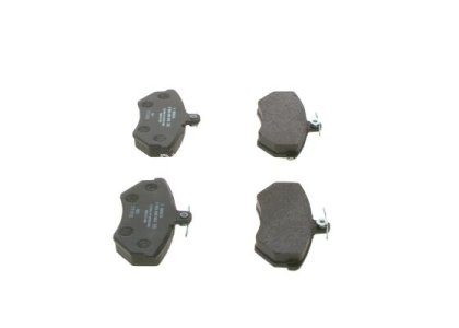 Set plăcuțe frână față , BOSCH, pentru: SEAT CORDOBA, IBIZA II, INCA, TOLEDO I; VW GOLF II, GOLF III, JETTA II, PASSAT B2, PASSAT B3/B4, SCIROCCO 1.0-2.8 01.81-11.03 3