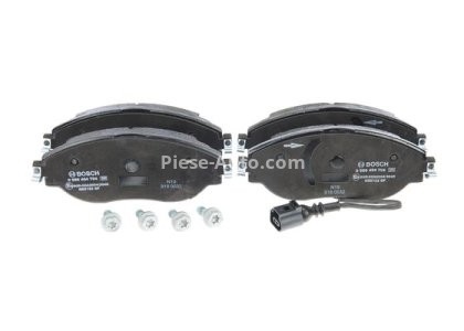 Set plăcuțe frână față , BOSCH (cu accesorii; cu tampon de amortizare), pentru: SEAT ALHAMBRA; SKODA SUPERB II; VW CC B7, PASSAT ALLTRACK B7, PASSAT B6, PASSAT B7, PASSAT B7/KOMBI 1.4-3.6 02.08-