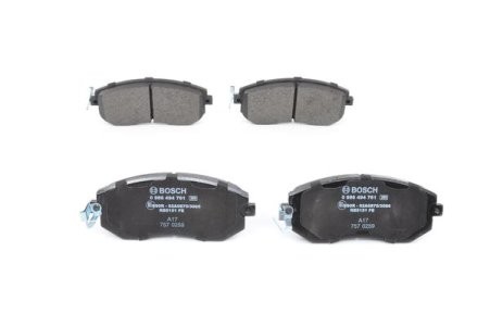 Set plăcuțe frână față , BOSCH, pentru: SUBARU BRZ, FORESTER, IMPREZA, LEGACY V, XV; TOYOTA GT 86 2.0/2.0D/2.5 12.00-