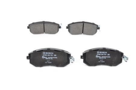 Set plăcuțe frână față , BOSCH, pentru: SUBARU BRZ, FORESTER, IMPREZA, LEGACY V, XV; TOYOTA GT 86 2.0/2.0D/2.5 12.00- 3