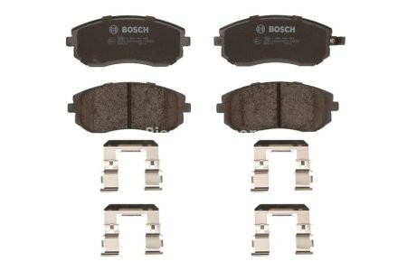 Set plăcuțe frână față , BOSCH, pentru: SUBARU FORESTER, IMPREZA, LEGACY IV, LEGACY V, OUTBACK 1.5-3.0 12.00-12.14