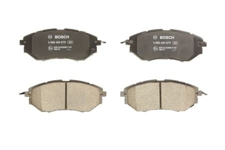 Set plăcuțe frână față , BOSCH, pentru: SUBARU FORESTER, LEGACY IV, LEGACY V, LEGACY VI, OUTBACK, TRIBECA 2.0-3.6 09.03-