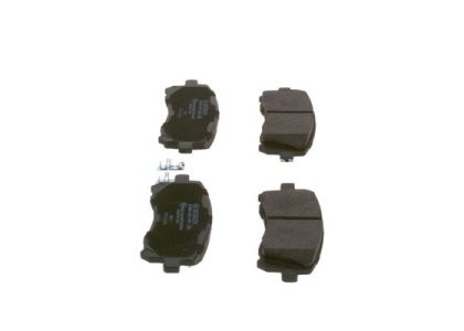 Set plăcuțe frână față , BOSCH (cu tampon de amortizare), pentru: SUBARU FORESTER, IMPREZA, LEGACY II, LEGACY III, LEGACY OUTBACK, OUTBACK 1.5-3.0 03.94-06.09