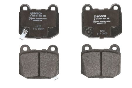 Set plăcuțe frână spate , BOSCH, pentru: SUBARU IMPREZA 2.0 12.00-12.05