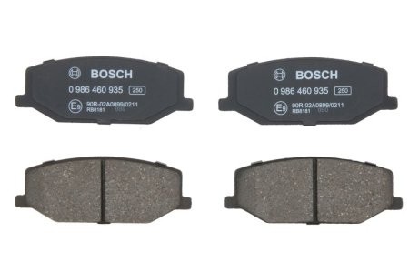 Set plăcuțe frână față , BOSCH, pentru: SUZUKI JIMNY, LJ80, SAMURAI, SJ410, SJ413 0.8/1.0/1.3 01.80-