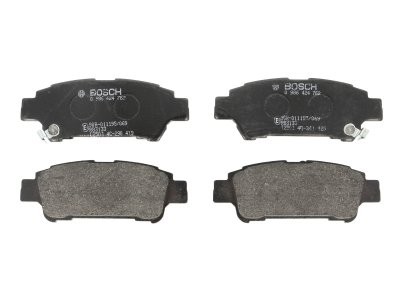 Set plăcuțe frână spate , BOSCH, pentru: TOYOTA ALPHARD I, AVENSIS VERSO, ISIS, NOAH/VOXY, PREVIA II, SIENNA 1.8-3.5 02.00-08.14 1