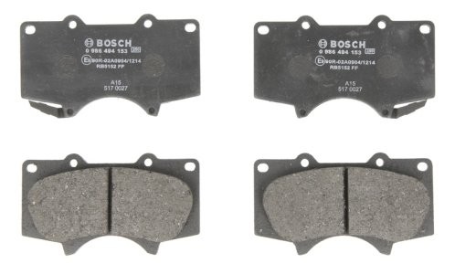 Set plăcuțe frână față , BOSCH, pentru: TOYOTA 4 RUNNER IV, FJ CRUISER, HILUX, HILUX VII, HILUX VIII, LAND CRUISER, LAND CRUISER PRADO, SEQUOIA 2.4D-4.7 09.00- MITSUBISHI PAJERO IV;  1