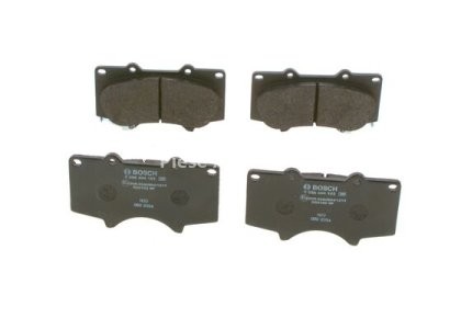 Set plăcuțe frână față , BOSCH, pentru: TOYOTA 4 RUNNER IV, FJ CRUISER, HILUX, HILUX VII, HILUX VIII, LAND CRUISER, LAND CRUISER PRADO, SEQUOIA 2.4D-4.7 09.00- MITSUBISHI PAJERO IV;  3
