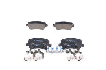 Set plăcuțe frână spate , BOSCH, pentru: VOLVO S60 II, S80 II, V60 I, V70 III, V70 III/KOMBI, XC60 I, XC70 II; FORD GALAXY II, GALAXY MK II, S-MAX; LAND ROVER RANGE ROVER EVOQUE 1.5-4.4 03.06-12.19